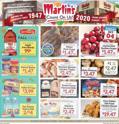 Martin’s Weekly Ad Flyer October 4 to October 10