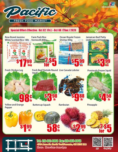 Pacific Fresh Food Market (North York) Flyer October 2 to 8