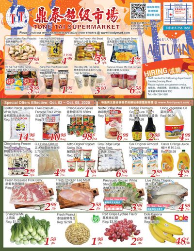 Tone Tai Supermarket Flyer October 2 to 8