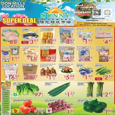 Sunny Foodmart (Don Mills) Flyer October 2 to 8
