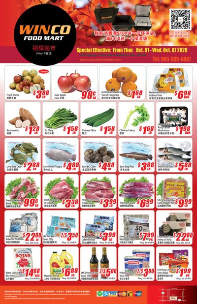 WinCo Food Mart (HWY 7) Flyer October 1 to 7