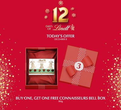 Lindt Chocolate Canada Holiday 12 Days Of Holiday Deals: Today, Buy One, Get One FREE Connaisseurs Bell Box