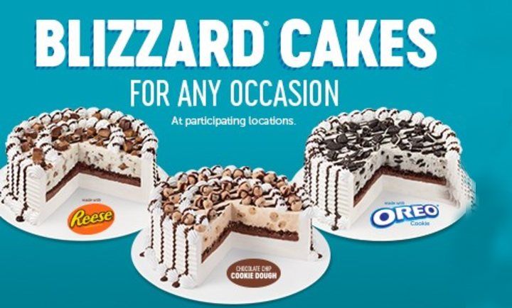 Blizzard Cakes at Dairy Queen