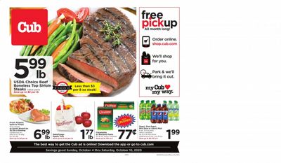 Cub Foods Weekly Ad Flyer October 4 to October 10