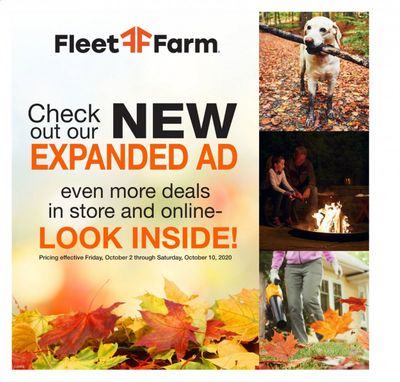 Fleet Farm Weekly Ad Flyer October 2 to October 10