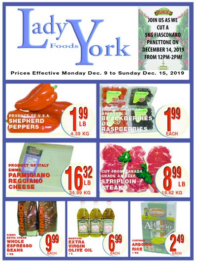 Lady York Foods Flyer December 9 to 15