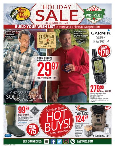 Bass pro Shops Holiday Sale Flyer December 8 to 24