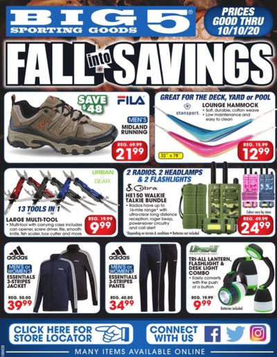 Big 5 Weekly Ad Flyer October 4 to October 10
