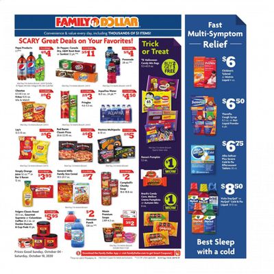 Family Dollar Weekly Ad Flyer October 4 to October 10