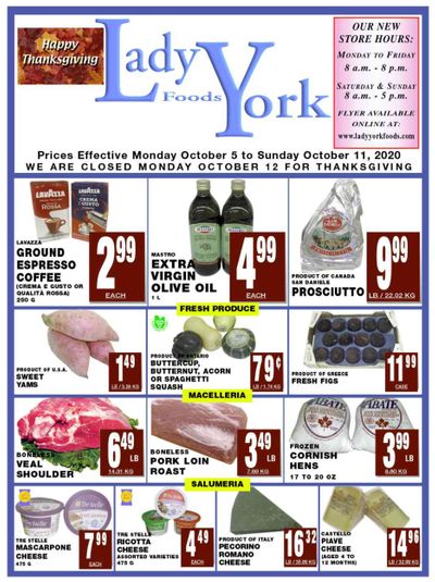 Lady York Foods Flyer October 5 to 11