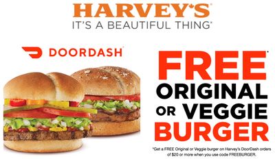 Harvey’s Restaurants Canada Promotions: FREE Harvey’s Original or Veggie Burger with $20 Purchase