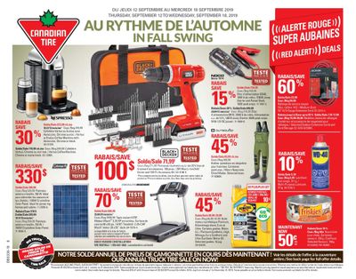 Canadian Tire (QC) Flyer September 12 to 18