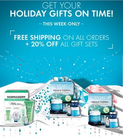 Vichy Canada Holiday Sale: FREE Shipping on ALL orders + 20% Off All Gift Sets