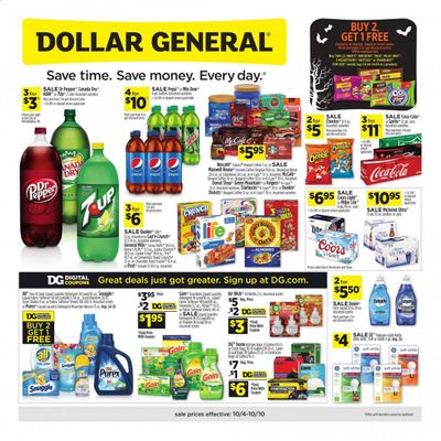 Dollar General (TN, TX) Weekly Ad Flyer October 4 to October 10 Dollar General (TN, TX) Weekly Ad Flyer October 4 to October 10