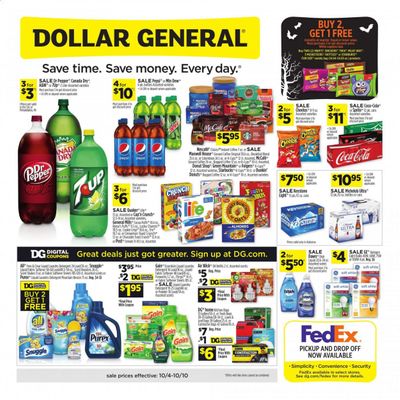 Dollar General (AL) Weekly Ad Flyer October 4 to October 10