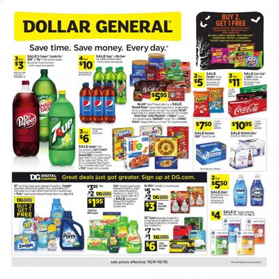 Dollar General (AL) Weekly Ad Flyer October 4 to October 10