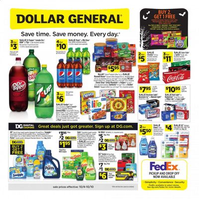 Dollar General (FL) Weekly Ad Flyer October 4 to October 10