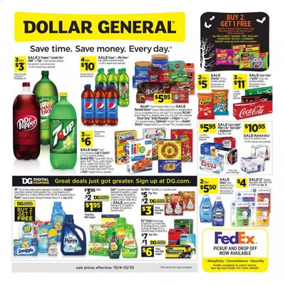 Dollar General (MS) Weekly Ad Flyer October 4 to October 10