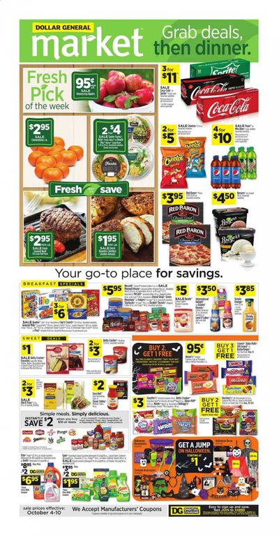 Dollar General (AL, GA, IN, KY, LA, OH, TN) Weekly Ad Flyer October 4 to October 10 Dollar General (AL, GA, IN, KY, LA, OH, TN) Weekly Ad Flyer October 4 to October 10