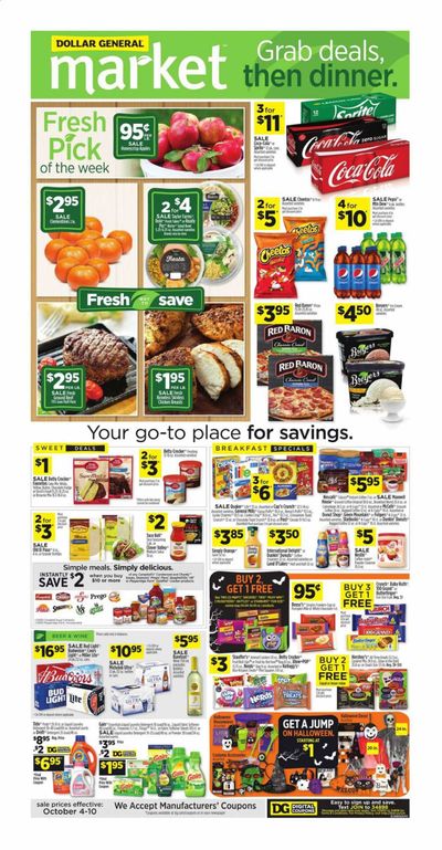Dollar General (AL) Weekly Ad Flyer October 4 to October 10