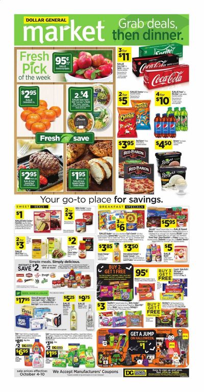 Dollar General (CA) Weekly Ad Flyer October 4 to October 10