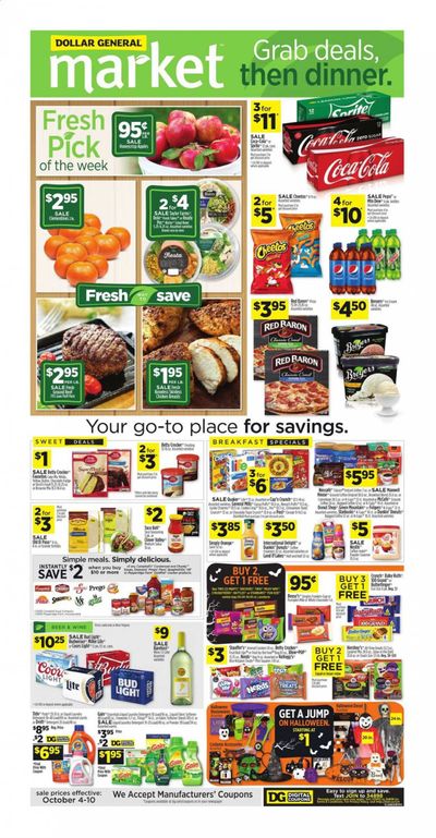 Dollar General (WV) Weekly Ad Flyer October 4 to October 10