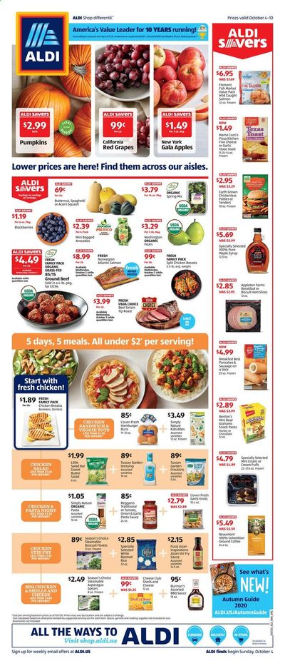 ALDI (CT, NH, NY, OH, RI) Weekly Ad Flyer October 4 to October 10