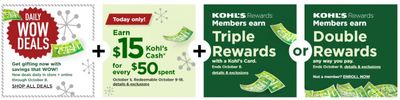 Kohl's Weekly Ad Flyer October 5 to October 8 Kohl's Weekly Ad Flyer October 5 to October 8
