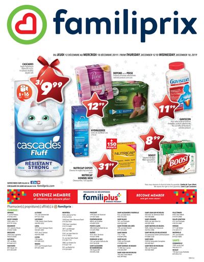 Familiprix Clinique Flyer December 12 to 18