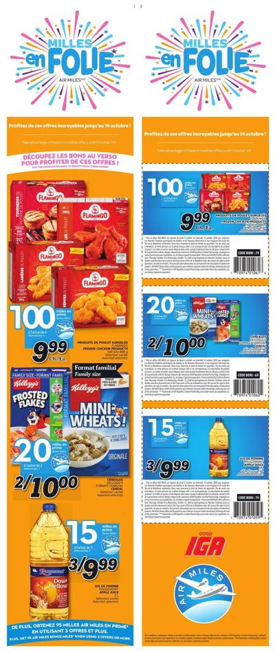 Coop IGA Flyer October 8 to 14