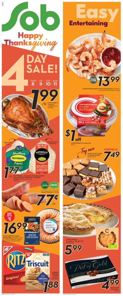 Sobeys (ON) Flyer October 8 to 14