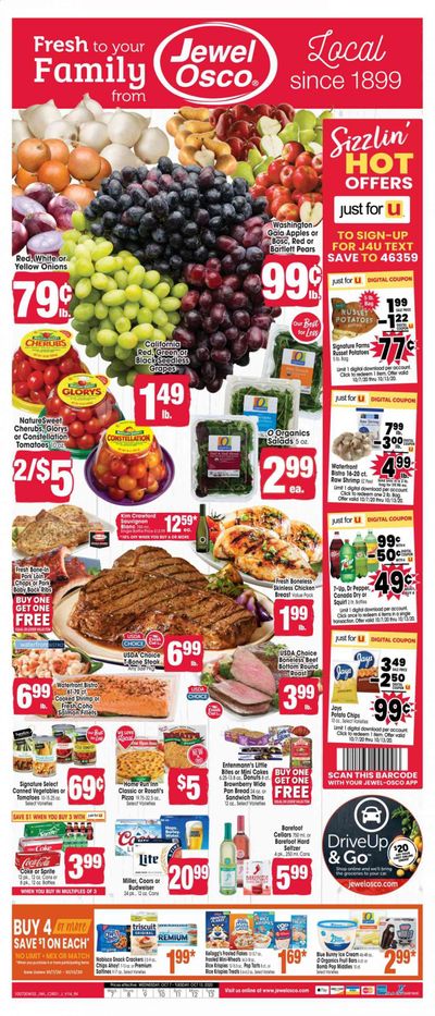 Jewel Osco (IN) Weekly Ad Flyer October 7 to October 13