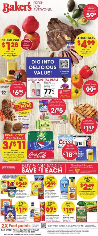 Baker's Weekly Ad Flyer October 7 to October 13