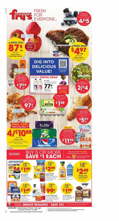 Fry’s (AZ) Weekly Ad Flyer October 7 to October 13