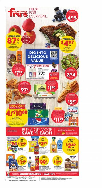 Fry’s (AZ) Weekly Ad Flyer October 7 to October 13