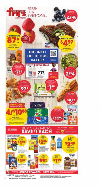 Fry’s (AZ) Weekly Ad Flyer October 7 to October 13 Fry’s (AZ) Weekly Ad Flyer October 7 to October 13