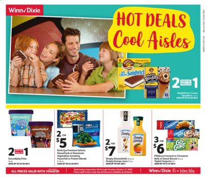 Winn Dixie Weekly Ad Flyer September 30 to October 13