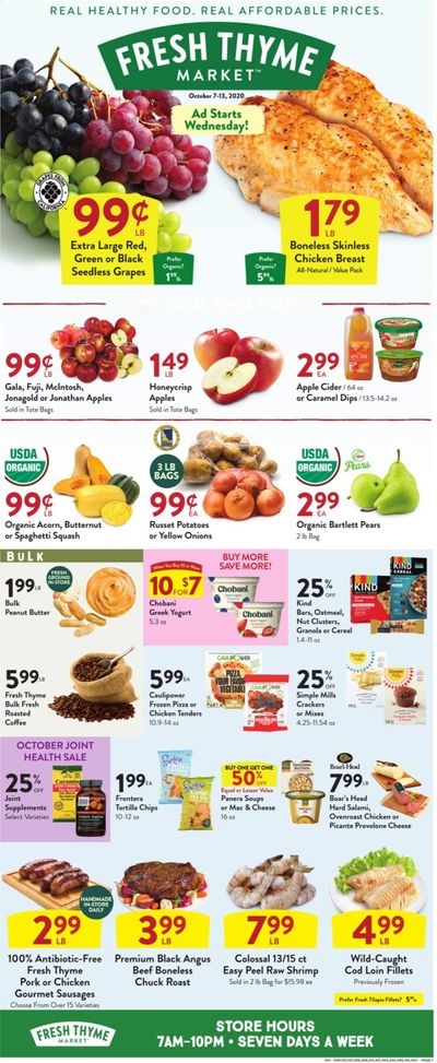 Fresh Thyme Weekly Ad Flyer October 7 to October 13