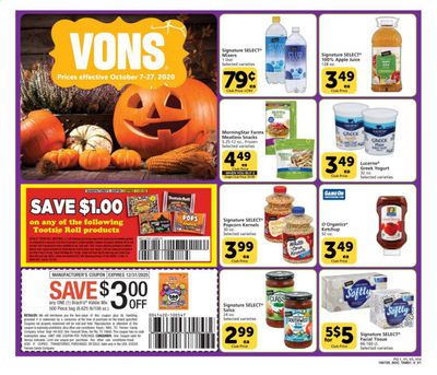 Vons Weekly Ad Flyer October 7 to October 27