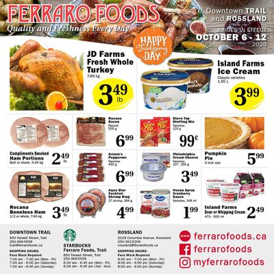 Ferraro Foods Flyer October 6 to 12