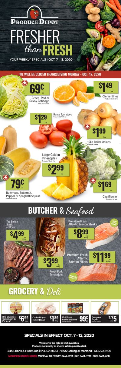 Produce Depot Flyer October 7 to 13