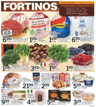 Fortinos Flyer October 8 to 11