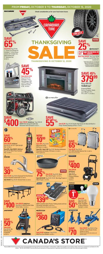 Canadian Tire (ON) Flyer October 9 to 15