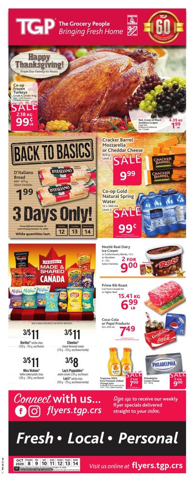 TGP The Grocery People Flyer October 8 to 14