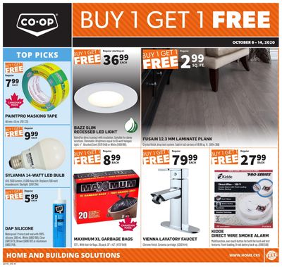 Co-op (West) Home Centre Flyer October 8 to 14