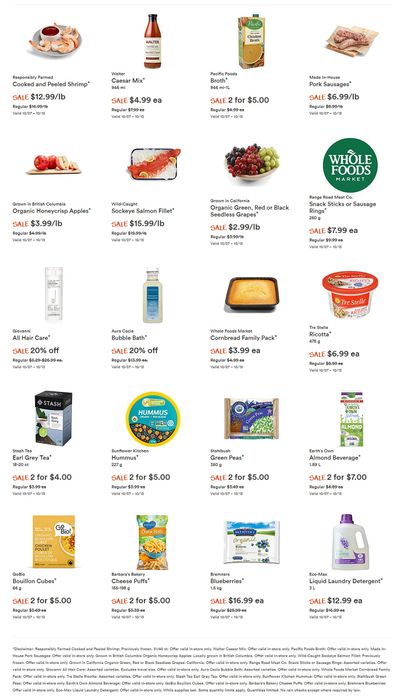 Whole Foods Market (West) Flyer October 7 to 13