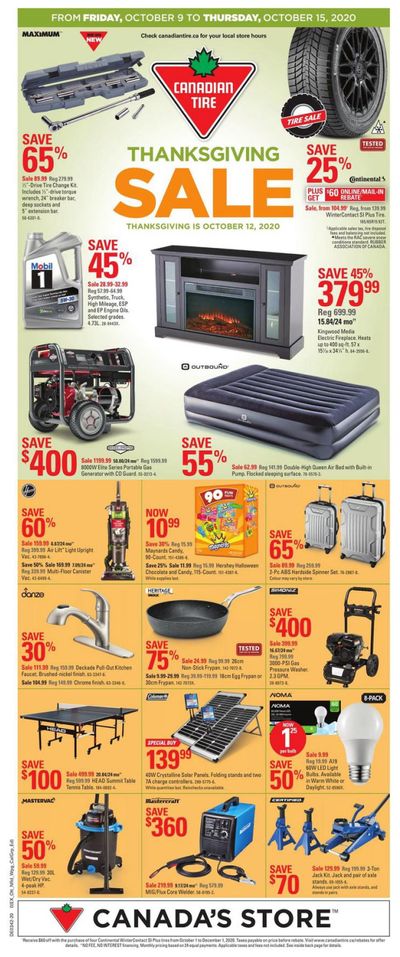 Canadian Tire (West) Flyer October 9 to 15
