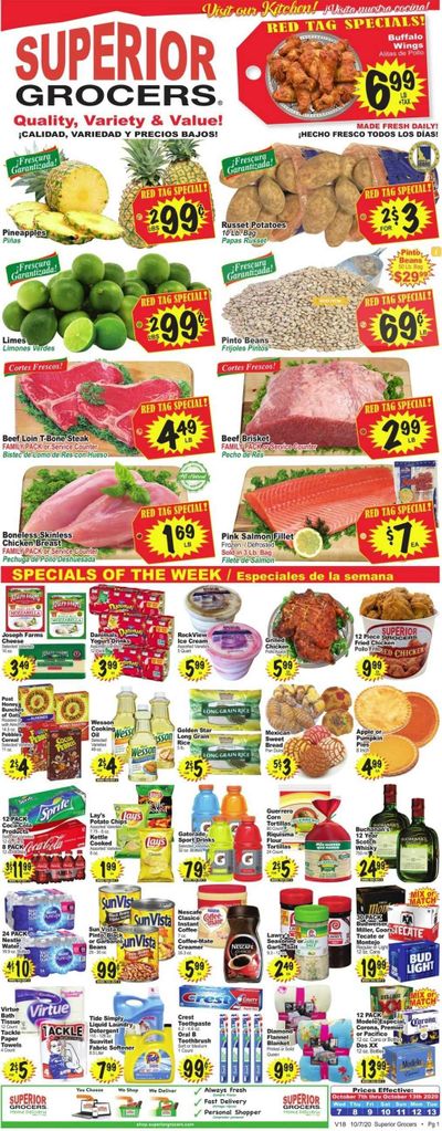 Superior Grocers Weekly Ad Flyer October 7 to October 13
