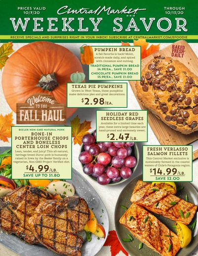 Central Market Weekly Ad Flyer October 7 to October 13