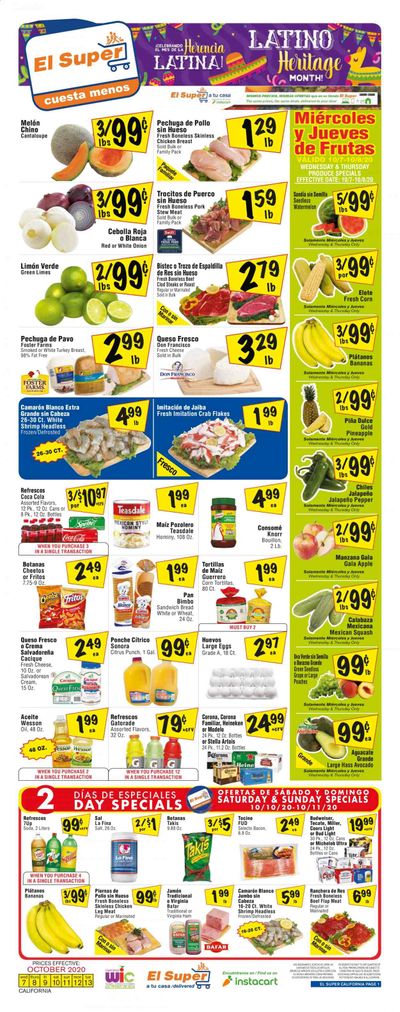 El Super Weekly Ad Flyer October 7 to October 13